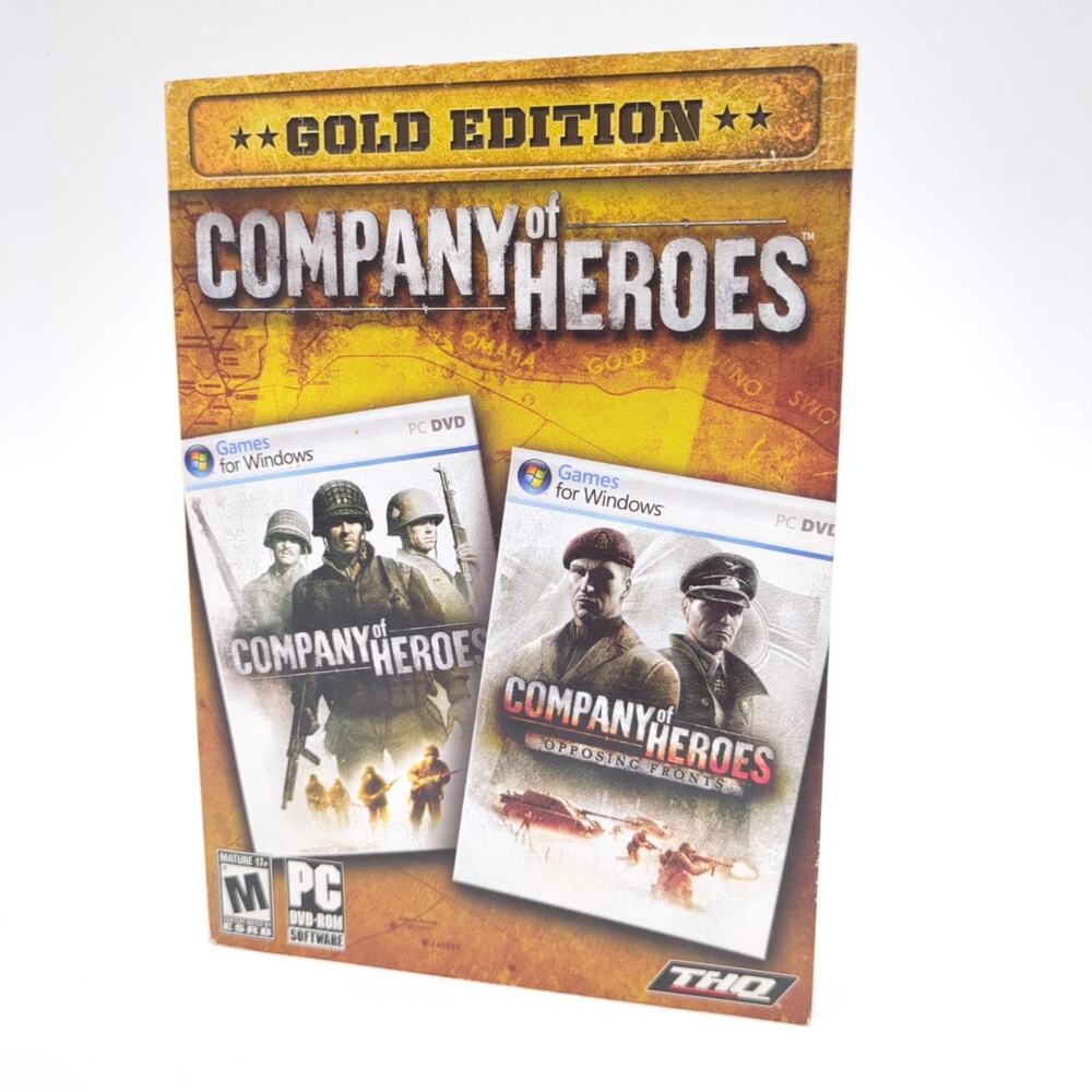 Company of Heroes Gold Edition PC DVD-ROM Video Game Strategy RTS Multiplayer